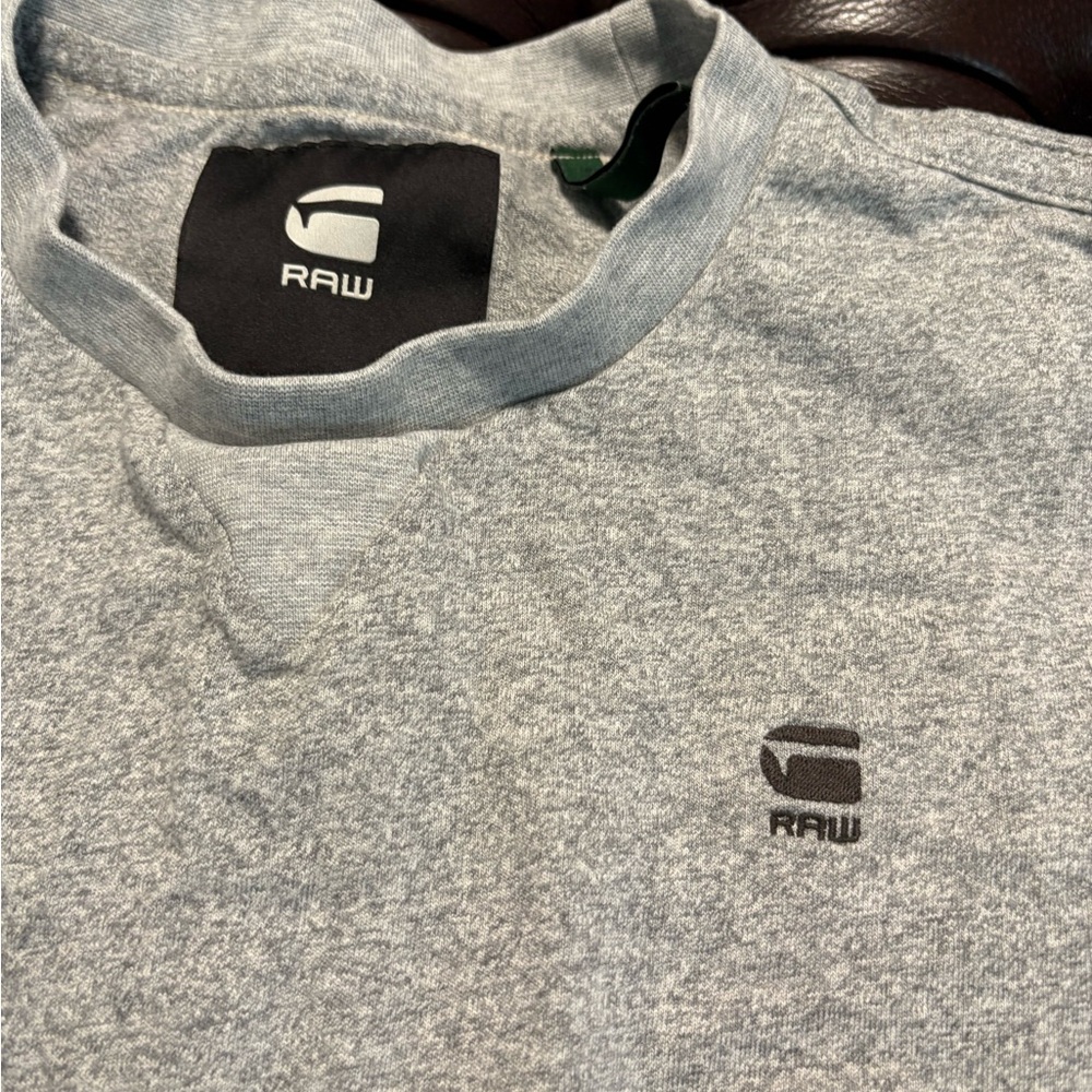 G-Star Gray Crewneck Sweater Soft Knit Casual